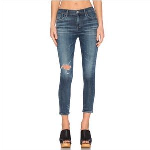AGOLDE Sophie cropped denim
